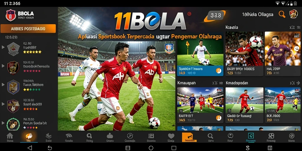 Tampilan gameplay menarik dari aplikasi Sportsbook 11BOLA.