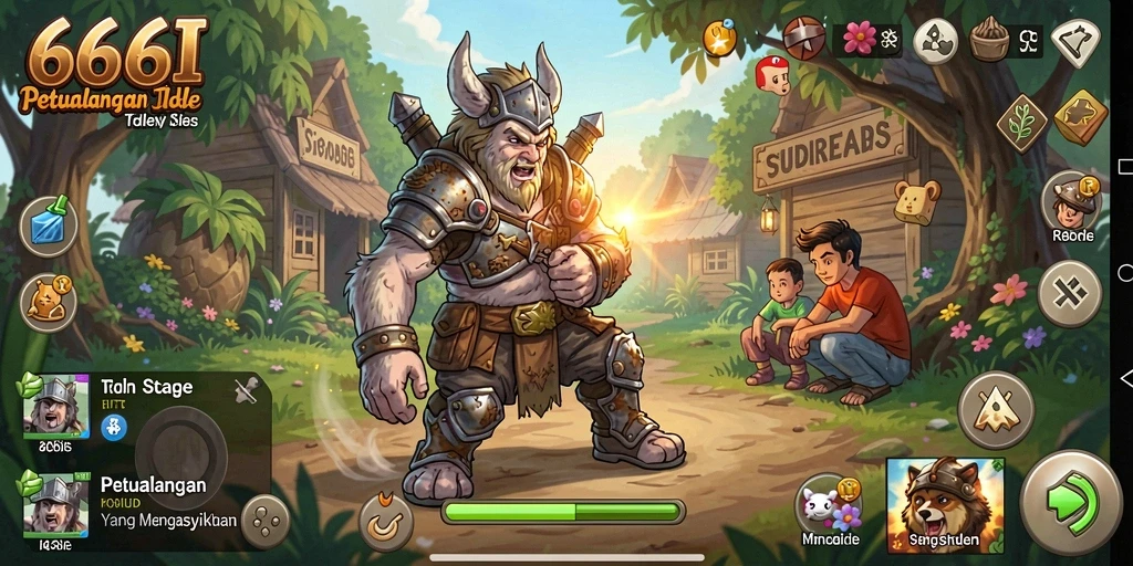Tampilan gameplay menarik dari 666I dengan karakter dan misi yang seru.