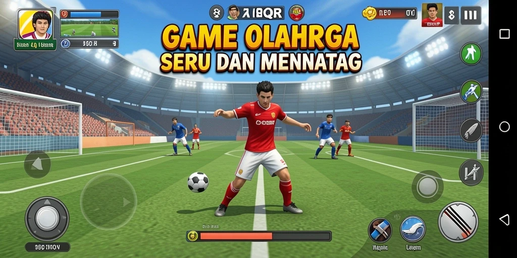 Tangkapan layar menunjukkan gameplay 8QR yang dinamis dan seru.