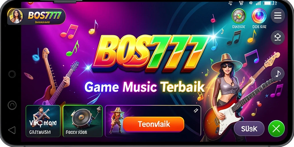 Tangkapan layar gameplay BOS777 menampilkan keseruan bermain musik.
