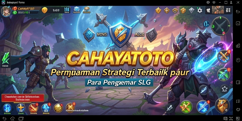 Tampilan gameplay menarik dari CAHAYATOTO yang menunjukkan strategi pertempuran.