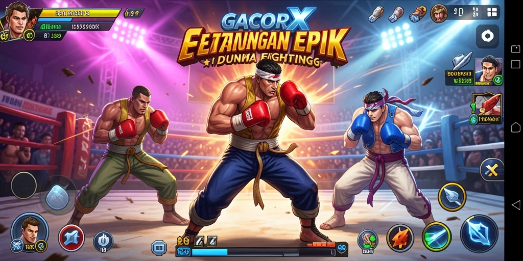 Screenshot dari GACORX menampilkan aksi pertarungan yang mendebarkan.