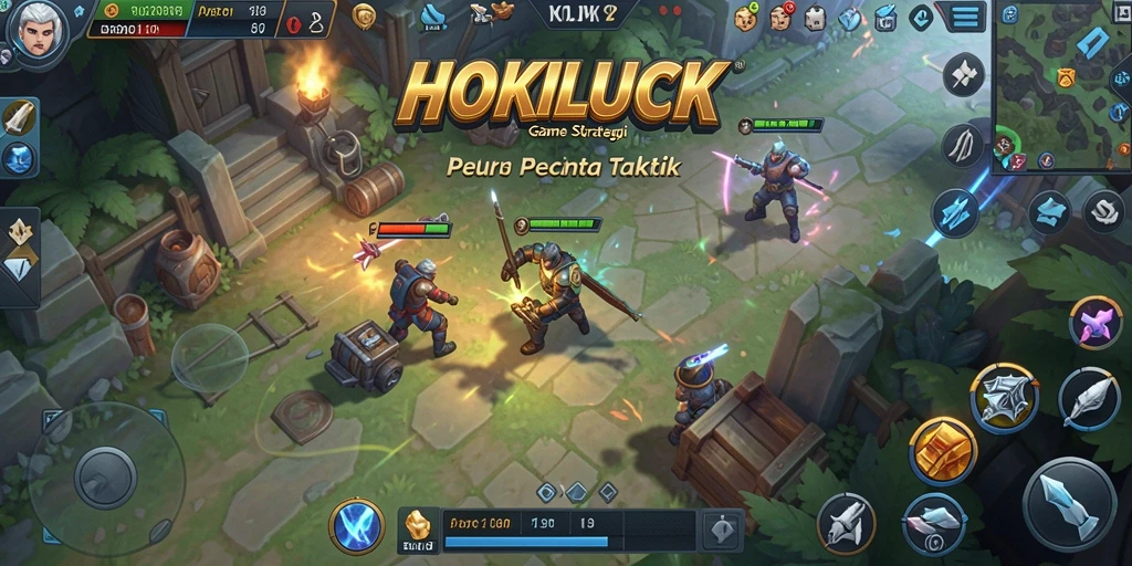 Tangkapan layar gameplay HOKILUCK menampilkan strategi pertempuran yang intens dan menarik.