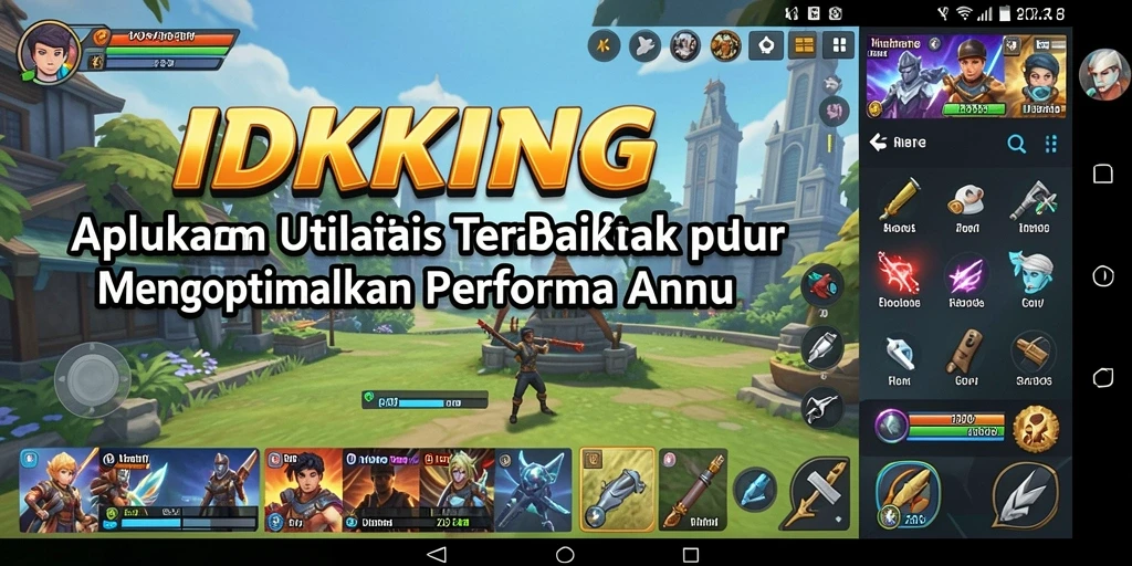 Tampilan antarmuka pengguna IDRKING yang intuitif dan informatif.