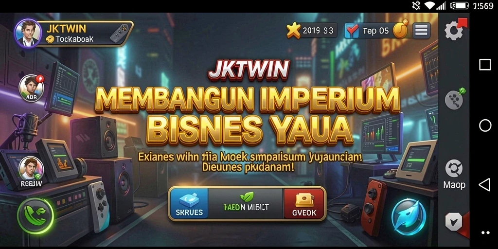 Tampilan gameplay JKTWIN yang menantang dan strategis.