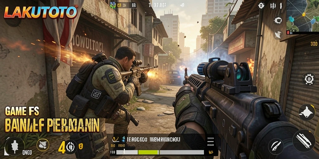 Screenshot gameplay LAKUTOTO yang menunjukkan intensitas pertempuran.