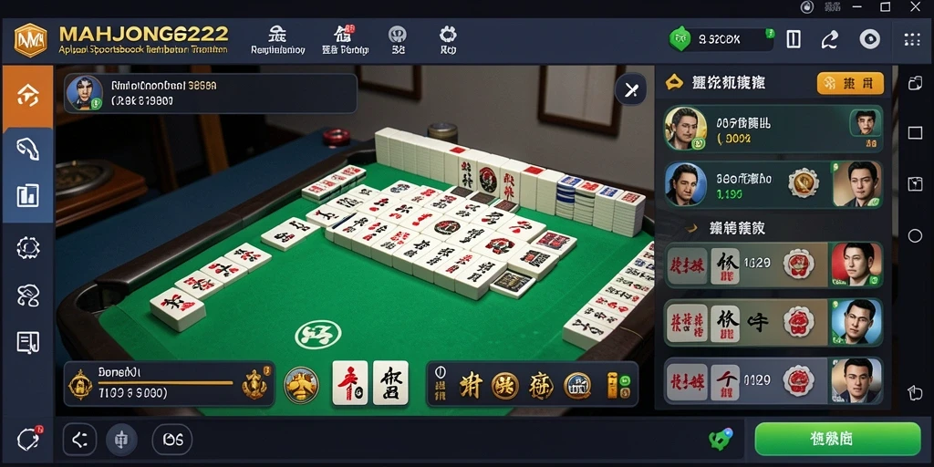 Tampilan menarik saat bermain di aplikasi MAHJONG222 Sportsbook.
