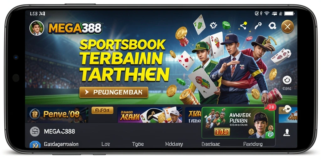 Tangkapan layar MEGA388 menampilkan pengalaman taruhan olahraga yang mendebarkan.