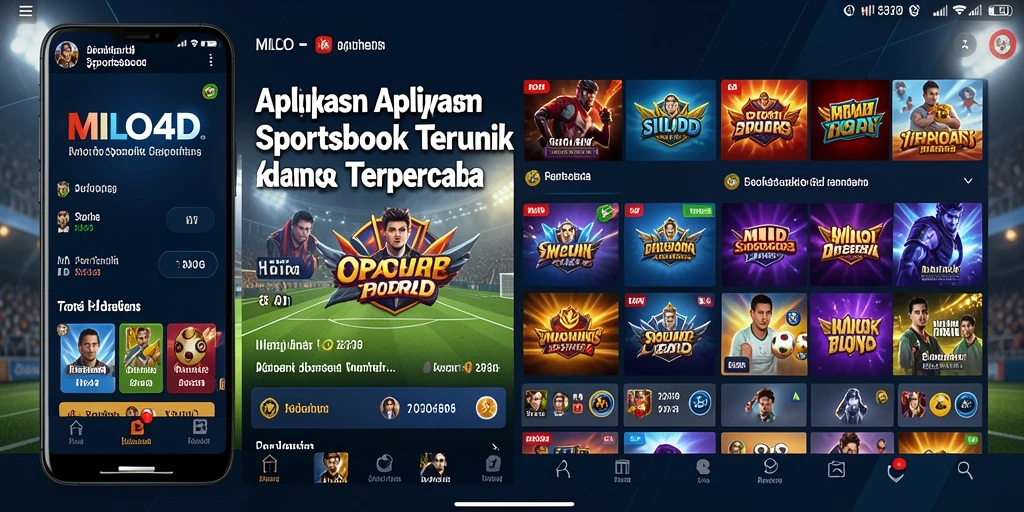Tampilan gameplay seru dan interaktif dari aplikasi Sportsbook.