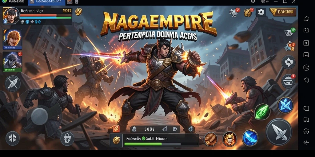 Gameplay NAGAEMPIRE yang seru dan menantang di dunia aksi.