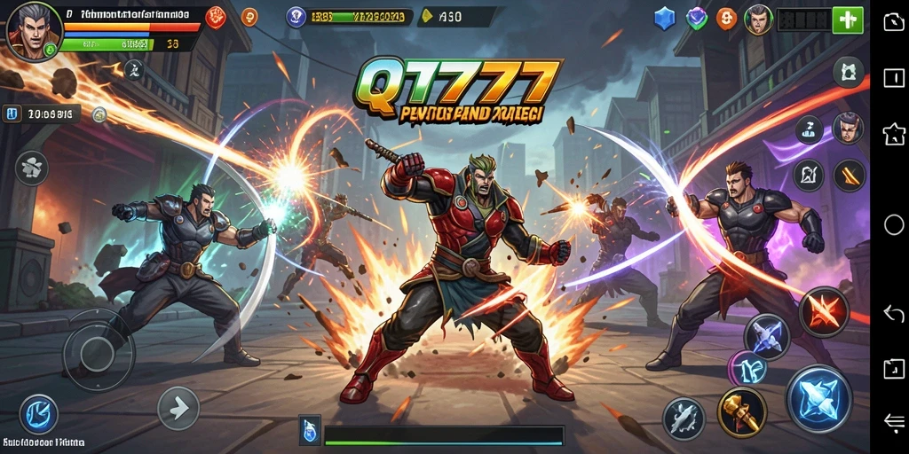 Tampilan seru dan menegangkan dari gameplay Fighting QT777.