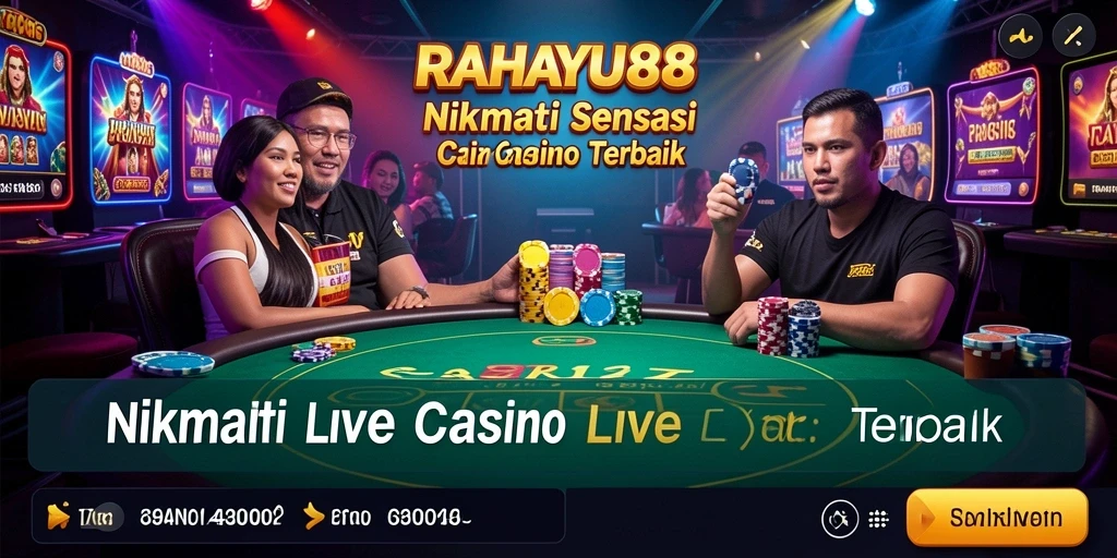 Tampilan gameplay Live Casino RAHAYU88 yang memikat dan mendebarkan.