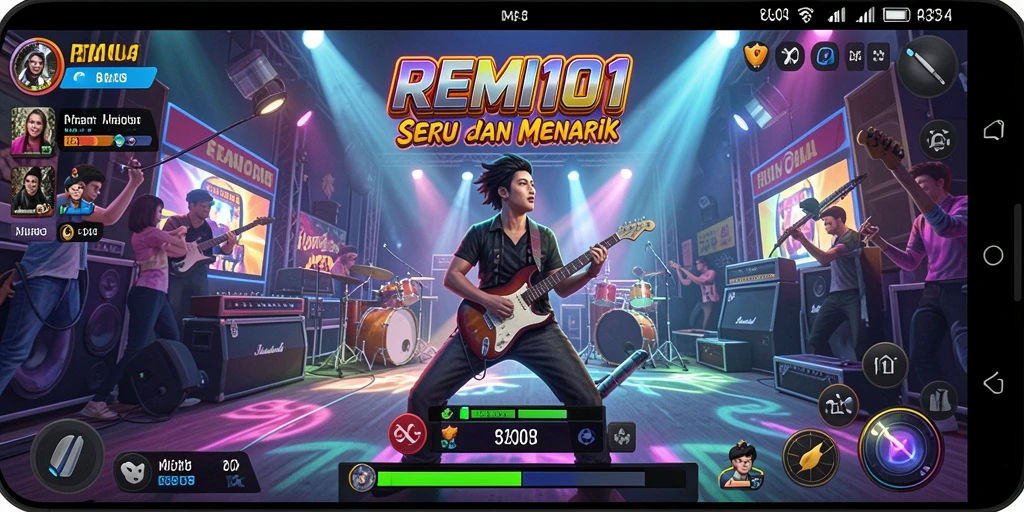 Tampilan gameplay REMI101 yang seru dan interaktif.
