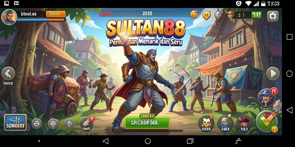 Tangkapan layar gameplay SULTAN88 menampilkan antarmuka yang intuitif dan grafis yang memukau.
