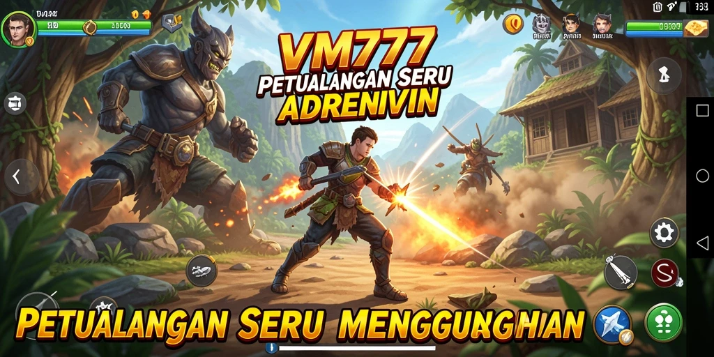 Tangkapan layar gameplay <strong>VM777</strong> yang menunjukkan aksi seru dalam petualangan.