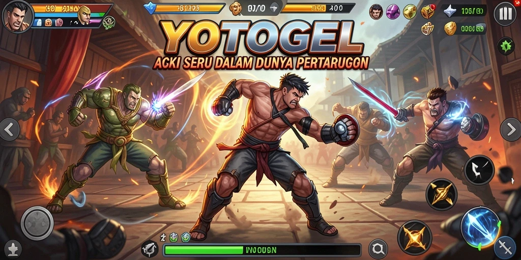 Tampilan gameplay menegangkan dan penuh aksi dalam YOTOGEL.